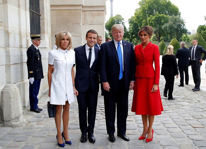 brigitte-emmanuel-macron-donald-melania-trump