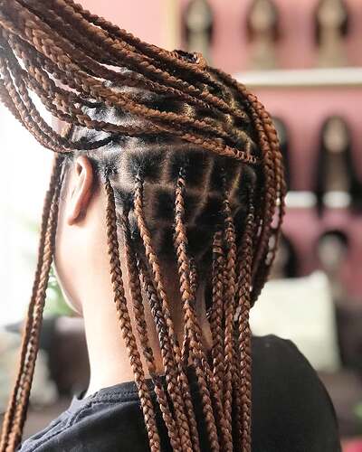 KnotLess Braids #knotlessbraids #knotlessboxbraids #salonnairobi