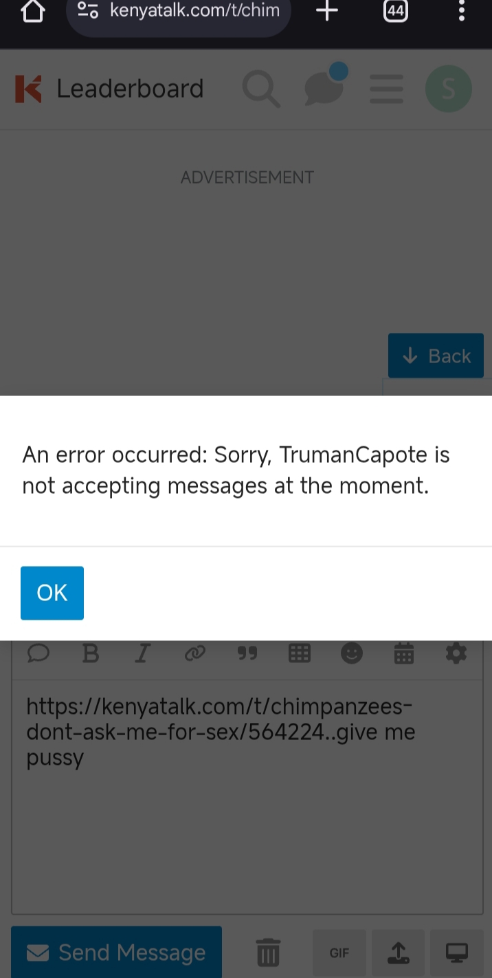 Kudinya Kudinya TrumanCapote - Sex & Relationships - Kenya Talk